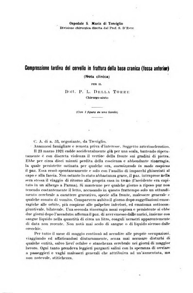 Il morgagni giornale indirizzato al progresso della medicina. Parte 1., Archivio o Memorie originali