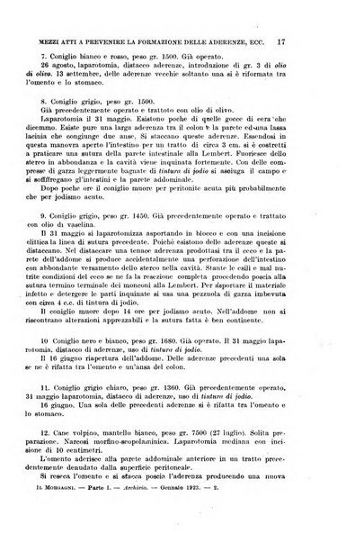 Il morgagni giornale indirizzato al progresso della medicina. Parte 1., Archivio o Memorie originali