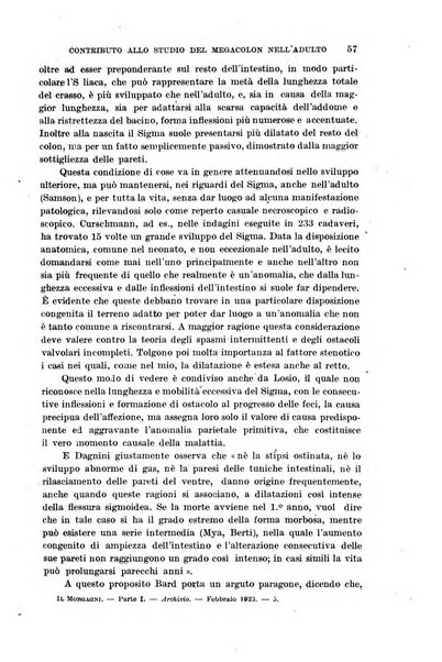 Il morgagni giornale indirizzato al progresso della medicina. Parte 1., Archivio o Memorie originali