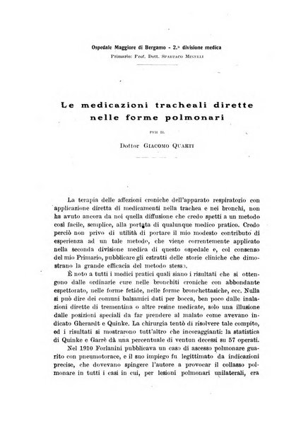 Il morgagni giornale indirizzato al progresso della medicina. Parte 1., Archivio o Memorie originali