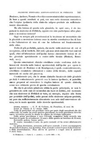 Il morgagni giornale indirizzato al progresso della medicina. Parte 1., Archivio o Memorie originali