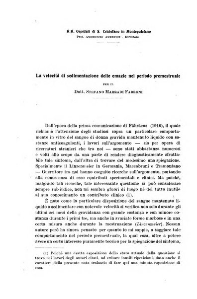 Il morgagni giornale indirizzato al progresso della medicina. Parte 1., Archivio o Memorie originali