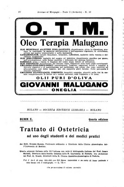 Il morgagni giornale indirizzato al progresso della medicina. Parte 1., Archivio o Memorie originali