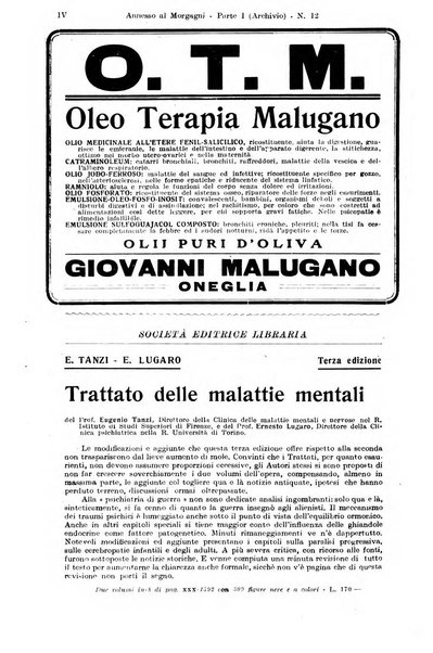 Il morgagni giornale indirizzato al progresso della medicina. Parte 1., Archivio o Memorie originali