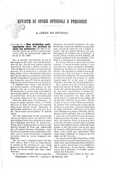 Il morgagni giornale indirizzato al progresso della medicina. Parte 2., Riviste