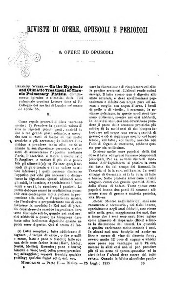 Il morgagni giornale indirizzato al progresso della medicina. Parte 2., Riviste