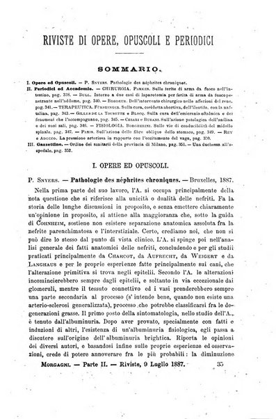 Il morgagni giornale indirizzato al progresso della medicina. Parte 2., Riviste