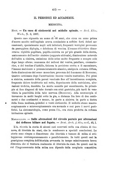 Il morgagni giornale indirizzato al progresso della medicina. Parte 2., Riviste