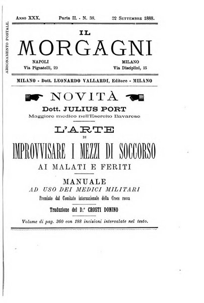 Il morgagni giornale indirizzato al progresso della medicina. Parte 2., Riviste