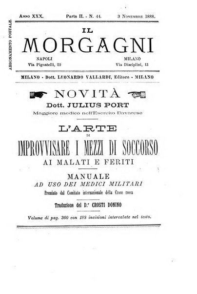 Il morgagni giornale indirizzato al progresso della medicina. Parte 2., Riviste