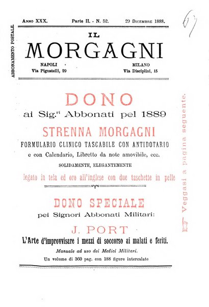 Il morgagni giornale indirizzato al progresso della medicina. Parte 2., Riviste