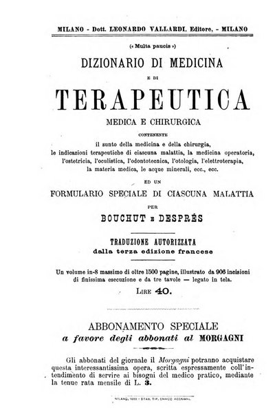 Il morgagni giornale indirizzato al progresso della medicina. Parte 2., Riviste