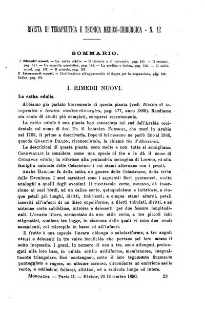 Il morgagni giornale indirizzato al progresso della medicina. Parte 2., Riviste