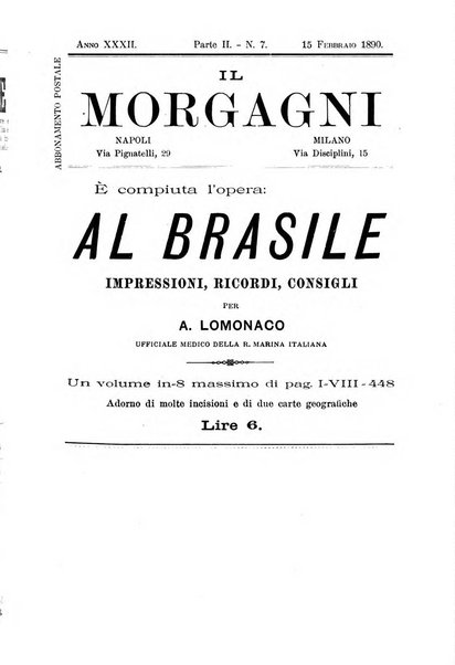 Il morgagni giornale indirizzato al progresso della medicina. Parte 2., Riviste