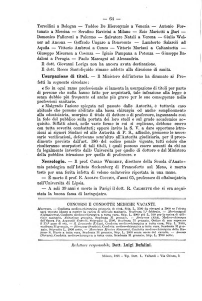 Il morgagni giornale indirizzato al progresso della medicina. Parte 2., Riviste