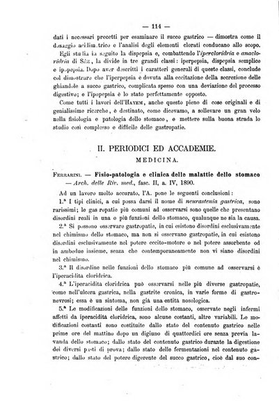 Il morgagni giornale indirizzato al progresso della medicina. Parte 2., Riviste