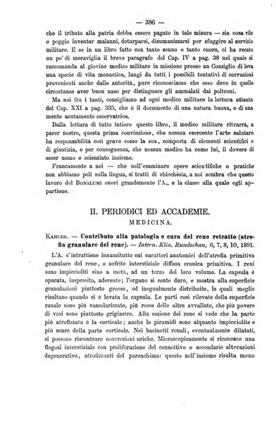 Il morgagni giornale indirizzato al progresso della medicina. Parte 2., Riviste