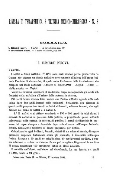 Il morgagni giornale indirizzato al progresso della medicina. Parte 2., Riviste