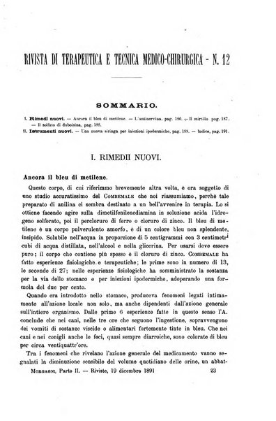 Il morgagni giornale indirizzato al progresso della medicina. Parte 2., Riviste