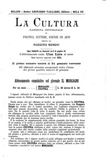 Il morgagni giornale indirizzato al progresso della medicina. Parte 2., Riviste