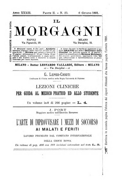 Il morgagni giornale indirizzato al progresso della medicina. Parte 2., Riviste