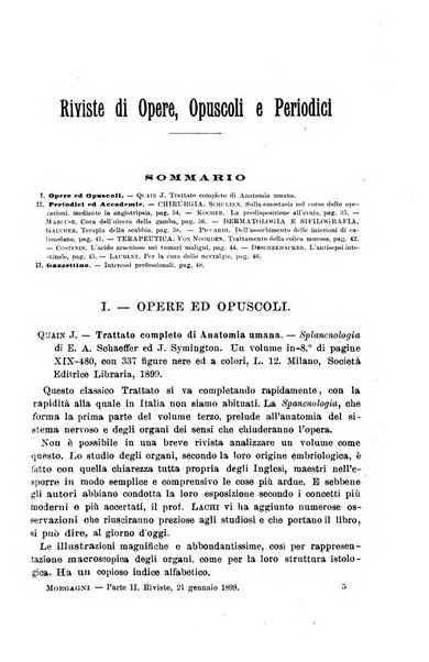 Il morgagni giornale indirizzato al progresso della medicina. Parte 2., Riviste