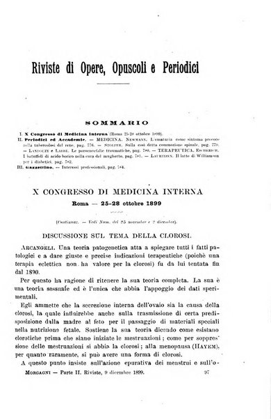 Il morgagni giornale indirizzato al progresso della medicina. Parte 2., Riviste