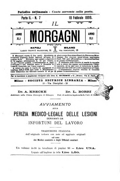 Il morgagni giornale indirizzato al progresso della medicina. Parte 2., Riviste