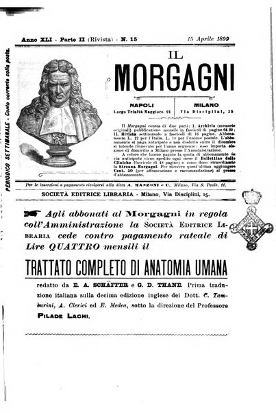 Il morgagni giornale indirizzato al progresso della medicina. Parte 2., Riviste