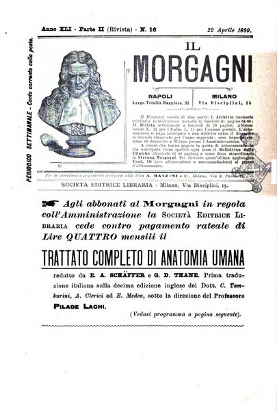 Il morgagni giornale indirizzato al progresso della medicina. Parte 2., Riviste