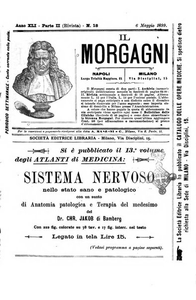 Il morgagni giornale indirizzato al progresso della medicina. Parte 2., Riviste