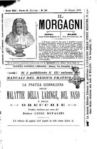 Il morgagni giornale indirizzato al progresso della medicina. Parte 2., Riviste