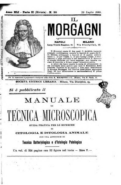 Il morgagni giornale indirizzato al progresso della medicina. Parte 2., Riviste