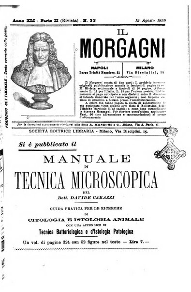 Il morgagni giornale indirizzato al progresso della medicina. Parte 2., Riviste