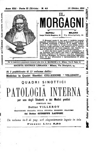 Il morgagni giornale indirizzato al progresso della medicina. Parte 2., Riviste