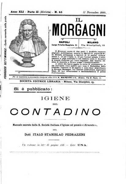 Il morgagni giornale indirizzato al progresso della medicina. Parte 2., Riviste