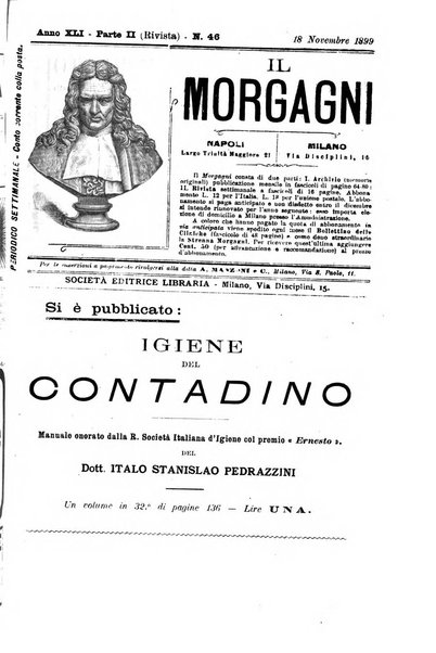 Il morgagni giornale indirizzato al progresso della medicina. Parte 2., Riviste