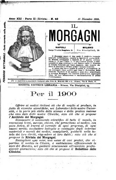 Il morgagni giornale indirizzato al progresso della medicina. Parte 2., Riviste