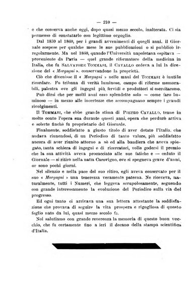 Il morgagni giornale indirizzato al progresso della medicina. Parte 2., Riviste