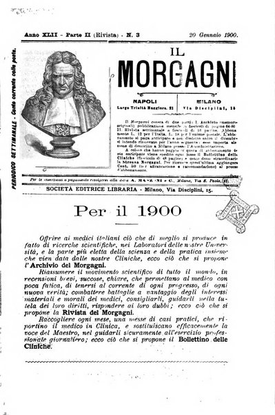 Il morgagni giornale indirizzato al progresso della medicina. Parte 2., Riviste