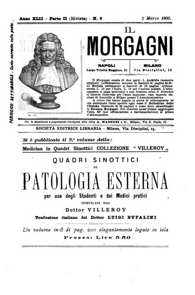 Il morgagni giornale indirizzato al progresso della medicina. Parte 2., Riviste