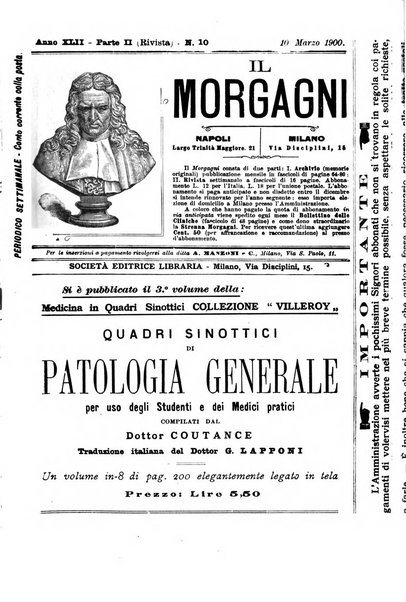 Il morgagni giornale indirizzato al progresso della medicina. Parte 2., Riviste