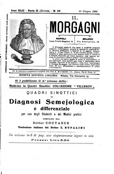 Il morgagni giornale indirizzato al progresso della medicina. Parte 2., Riviste