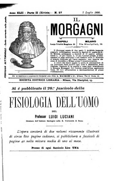 Il morgagni giornale indirizzato al progresso della medicina. Parte 2., Riviste