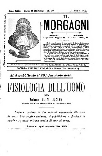 Il morgagni giornale indirizzato al progresso della medicina. Parte 2., Riviste