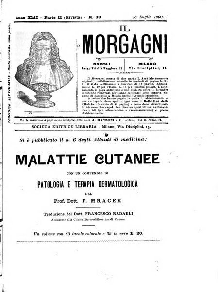 Il morgagni giornale indirizzato al progresso della medicina. Parte 2., Riviste