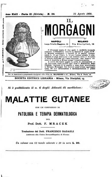 Il morgagni giornale indirizzato al progresso della medicina. Parte 2., Riviste