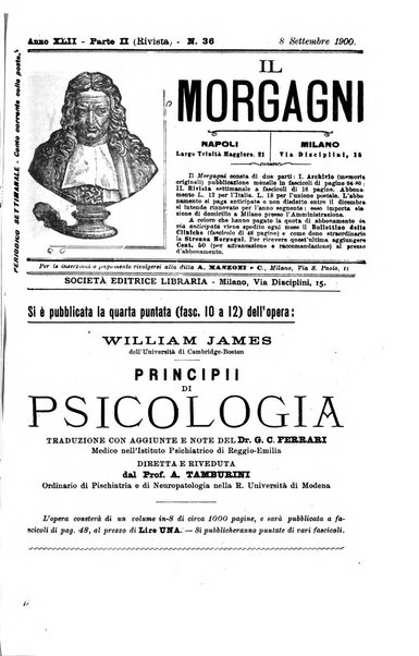 Il morgagni giornale indirizzato al progresso della medicina. Parte 2., Riviste