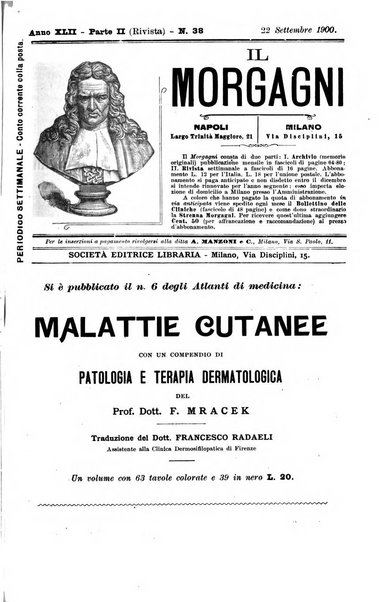 Il morgagni giornale indirizzato al progresso della medicina. Parte 2., Riviste