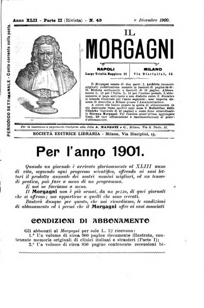 Il morgagni giornale indirizzato al progresso della medicina. Parte 2., Riviste